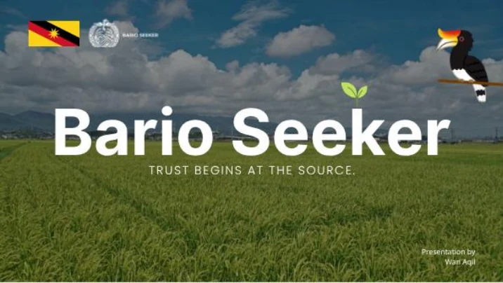 Bario Seeker pitch deck slide 1 of 12